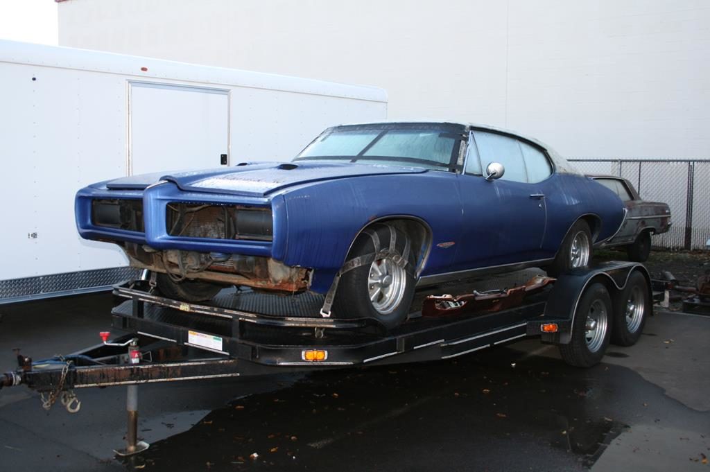 1968 pontiac gto arrival restoration metalworks oregon