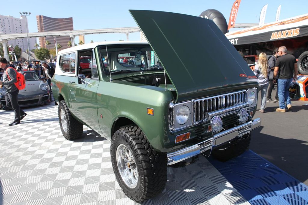 trucks of sema 2016 international scout metalworks oregon