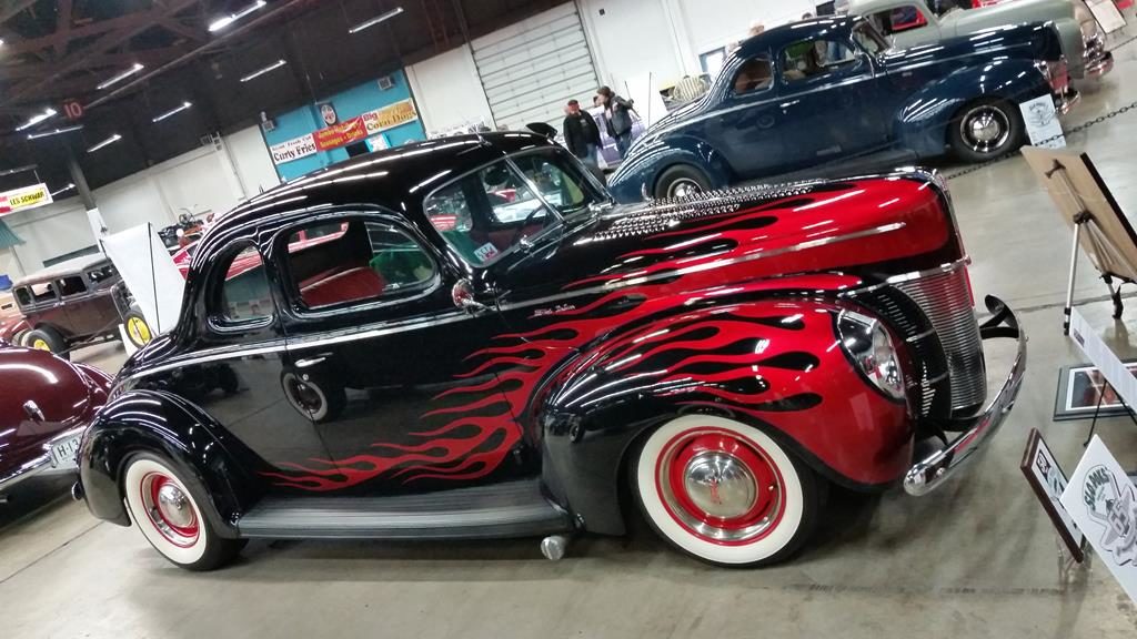 portland roadster show 2017 1940 ford coupe flames metalworks