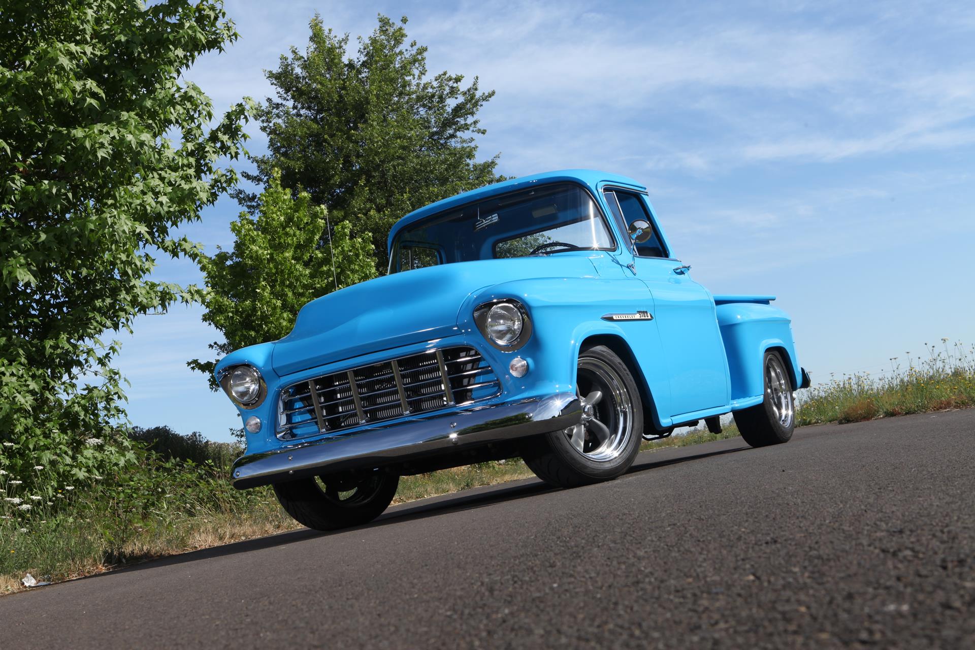 1955 chevy truck restoration finished metalworks speedshop eugene oregon