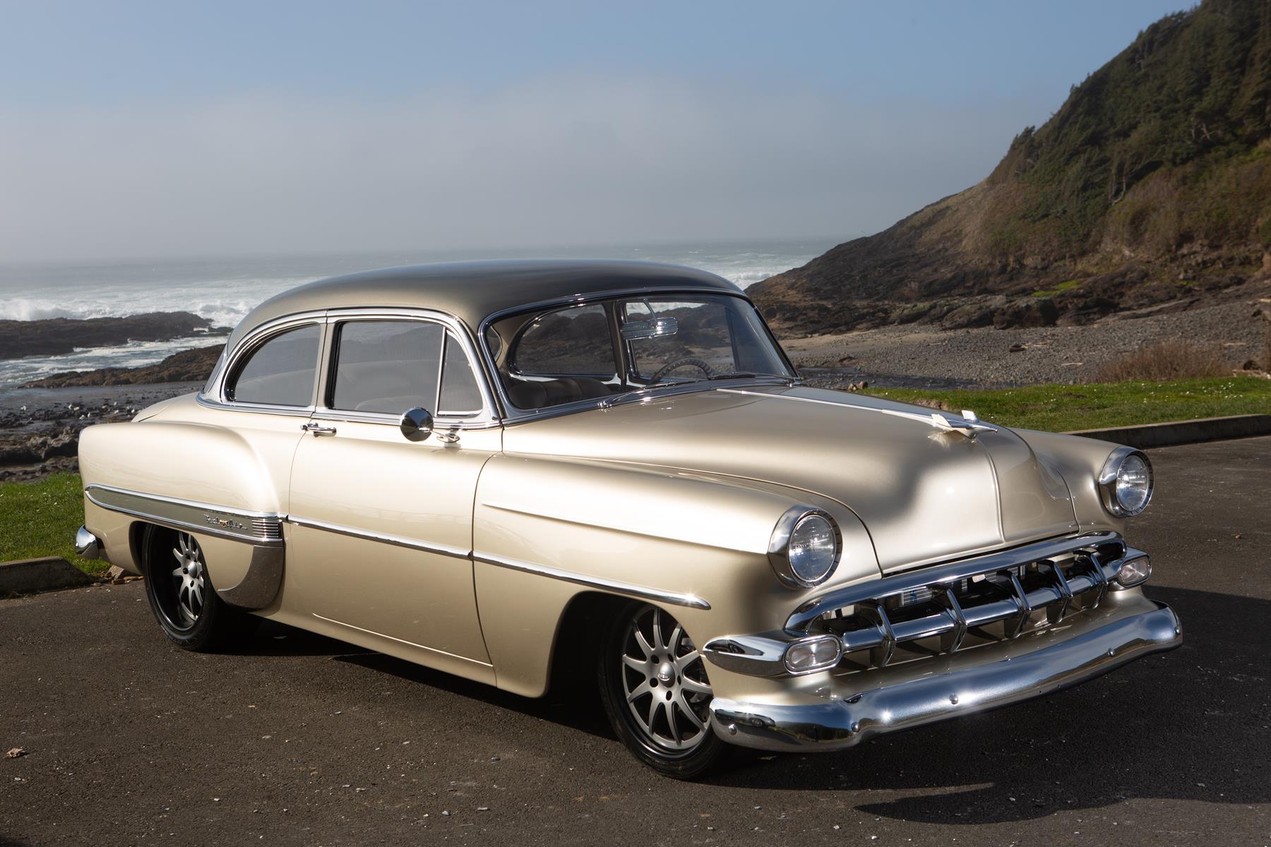 1954 chevy belair protouring final photos metalworks speedshop eugene oregon