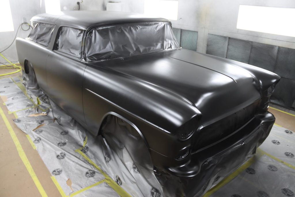 1955 chevy nomad protouring body in primer metalworks speedshop eugene oregon