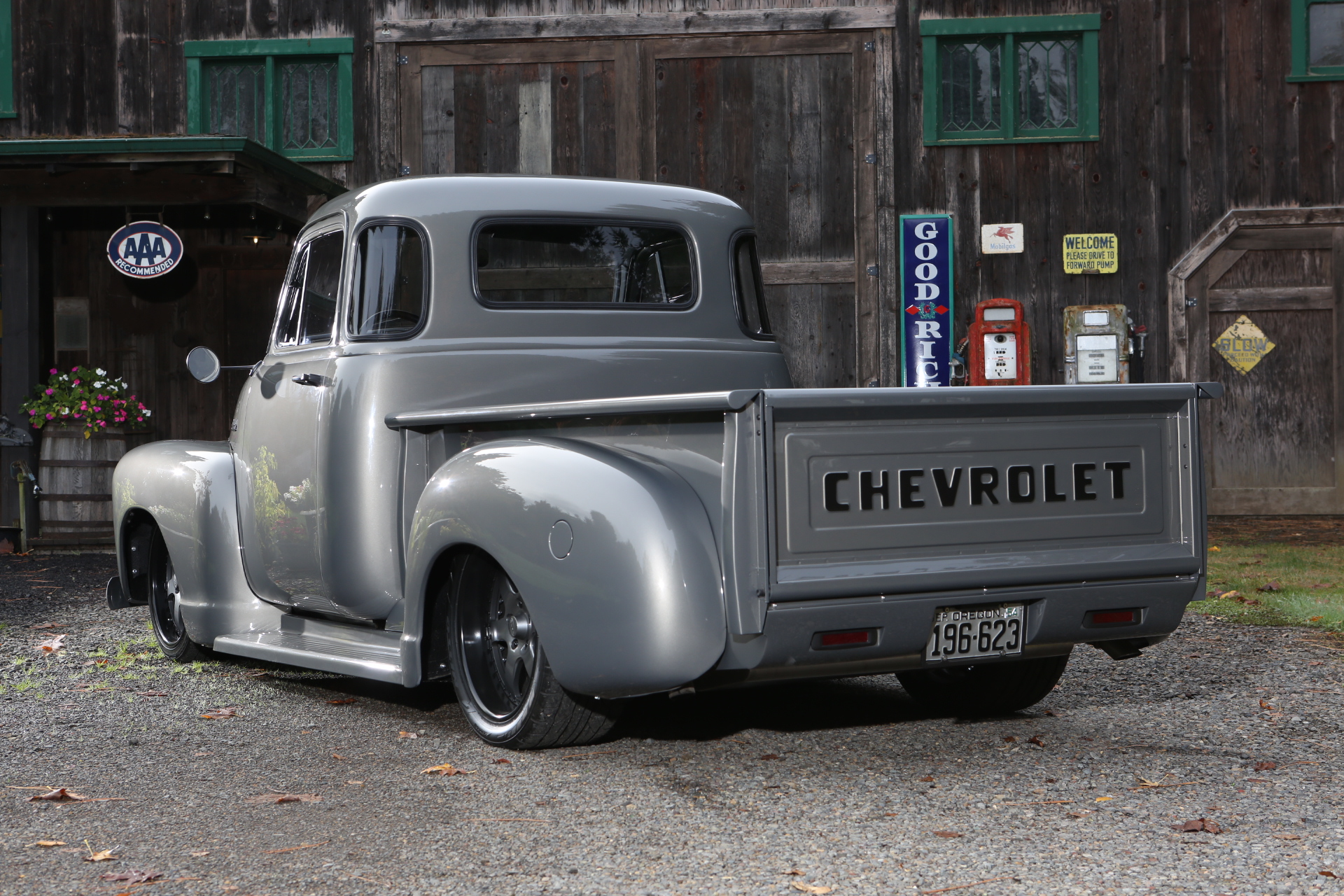 1954 chevy deals truck rear bumper