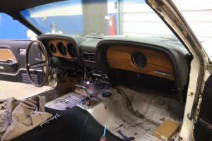 1969 ford mustang mach1 dash restoration metalworks speedshop eugene oregon