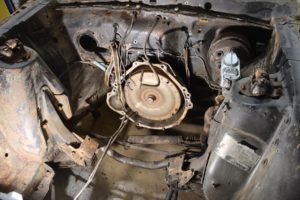 1969 mach1 mustang engine bay rust repair and clean up metalworks speedshop oregon
