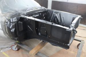 1969 mach1 mustang engine bay and tail panel paint metalworks speedshop oregon