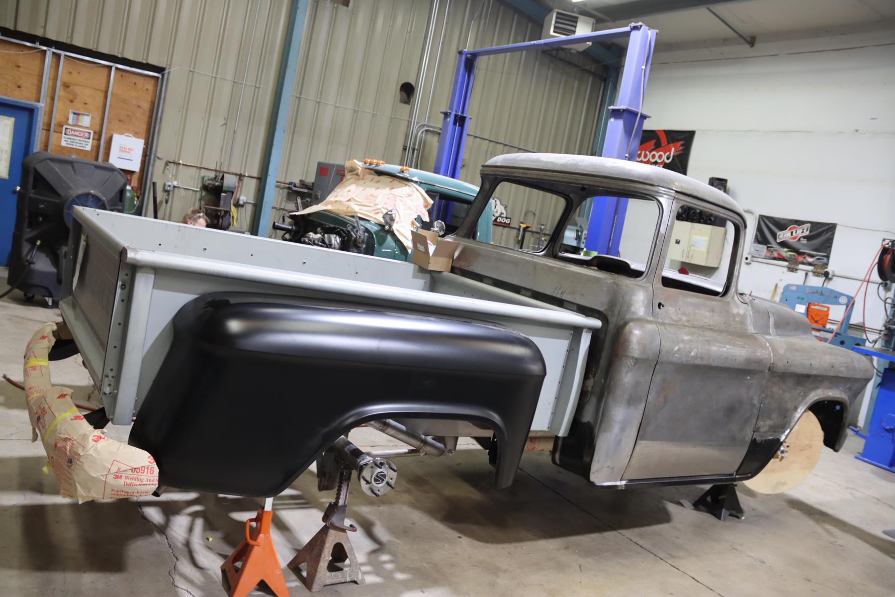 1957 chevy truck protouring art morrison chassis metalworks speedshop oregon