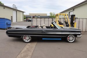 1964 ford galaxie convertible arrival photos at the shop metalworks speedshop oregon