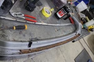 1964 ford galaxie convertible top header rust repair metalworks speedshop oregon