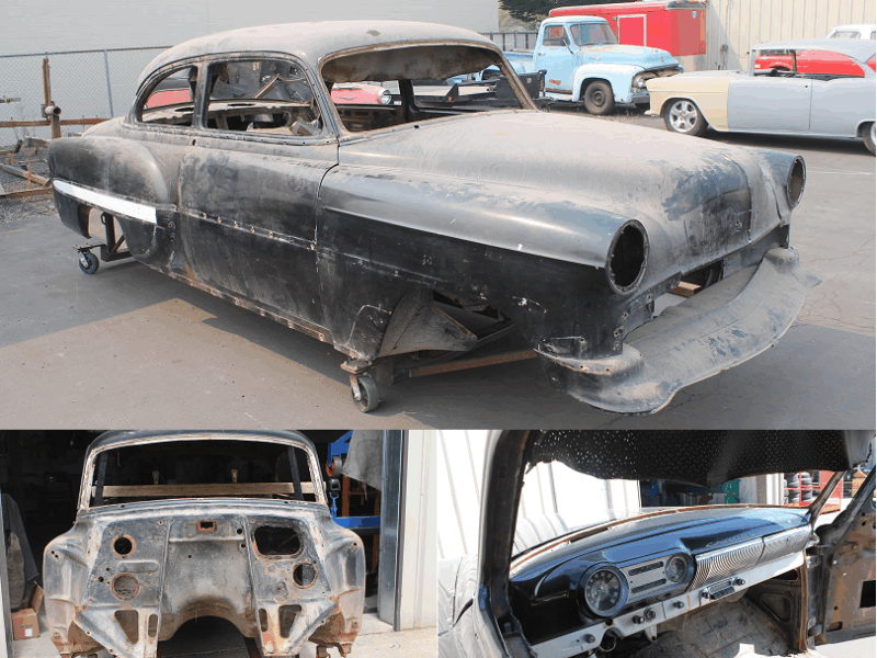 1954 chevy belair protouring before restoration metalworks speedshop oregon