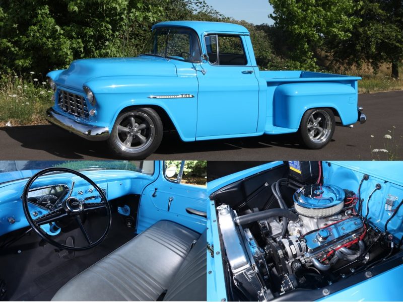 1955 chevy truck after restoration metalworks