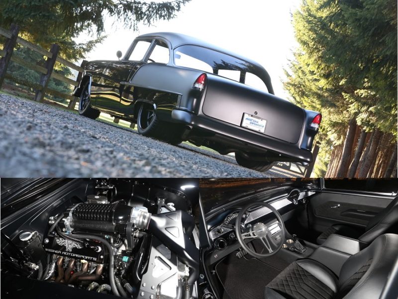1955 chevy post protouring after restoration metalworks speedshop oregon