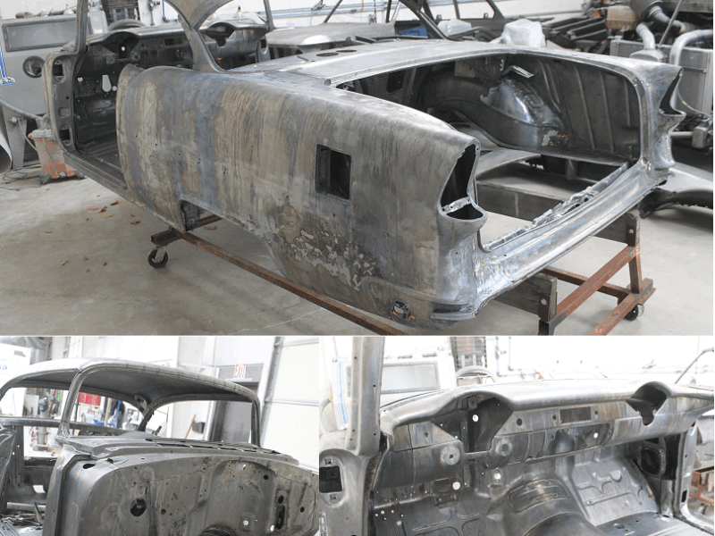 1955 chevy hardtop belair before restoration metalworks speedshop oregon