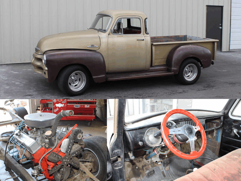 1955 chevy truck 5 window before restoration metalworks speedshop oregon