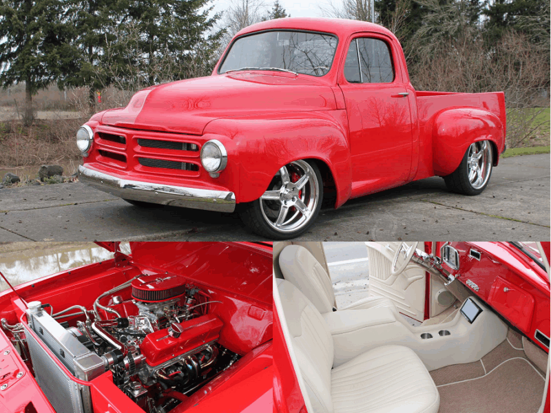 1955 studebaker truck protouring after restoration metalworks speedshop oregon