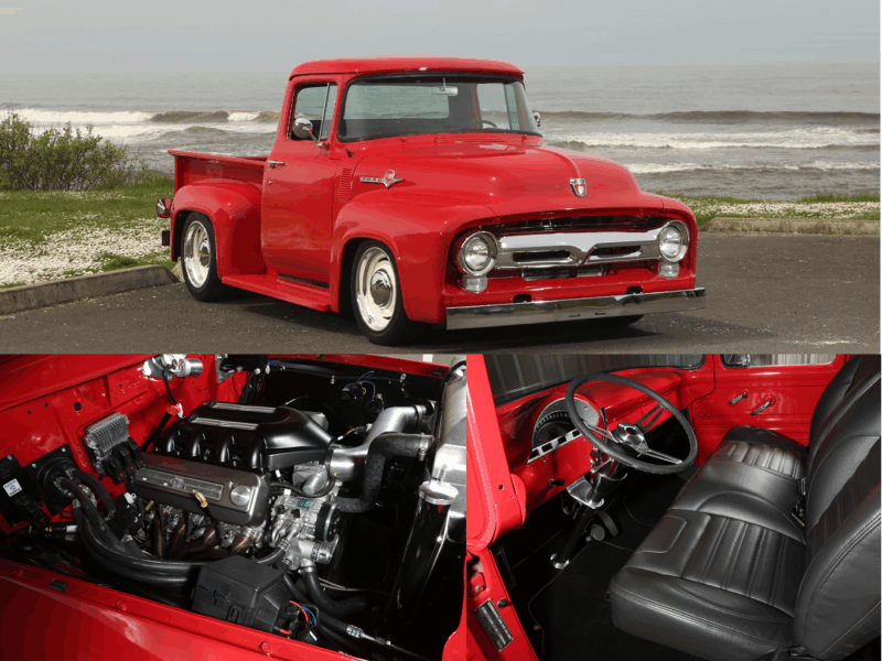 1956 ford f100 truck after restoration metalworks speedshop oregon