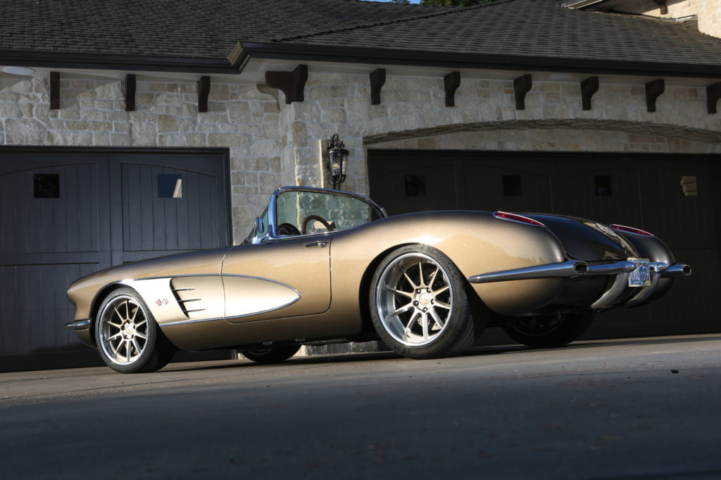 1959 corvette protouring after restoration metalworks speedshop