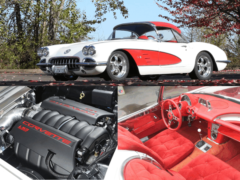 1960 chevy corvette after restoration metalworks speedshop oregon
