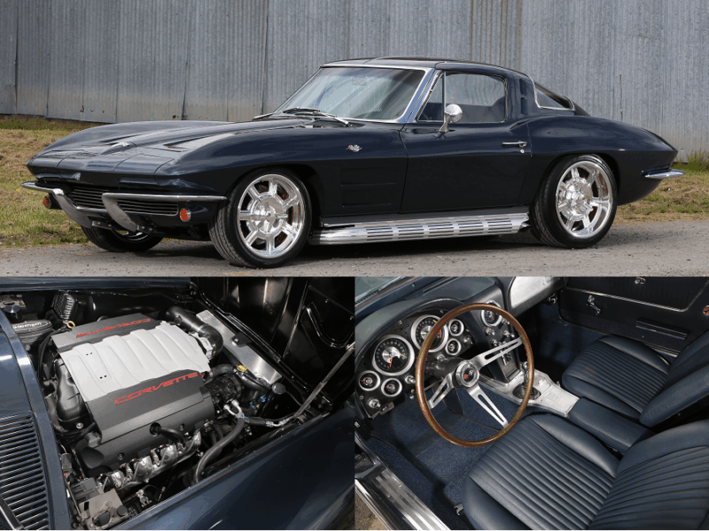 1963 corvette after restoration metalworks speedshop oregon