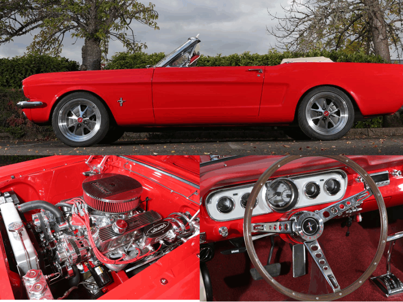 1965 ford mustang convertible after restoration metalworks speedshop oregon
