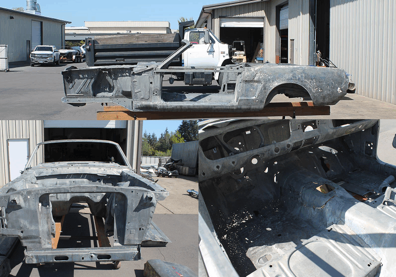 1965 ford mustang convertible before restoration metalworks speedshop oregon