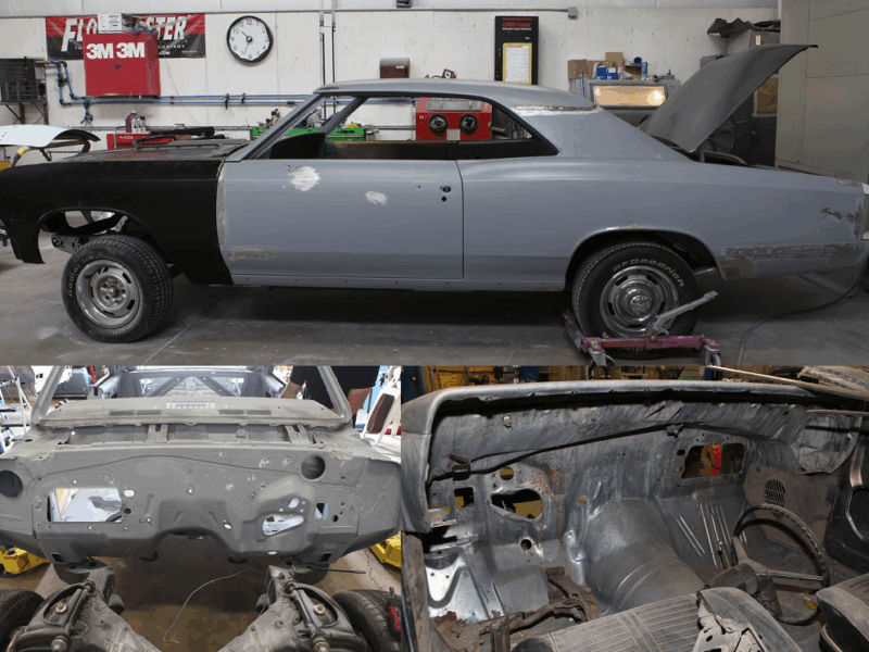 1966 chevelle before restoration metalworks speedshop oregon