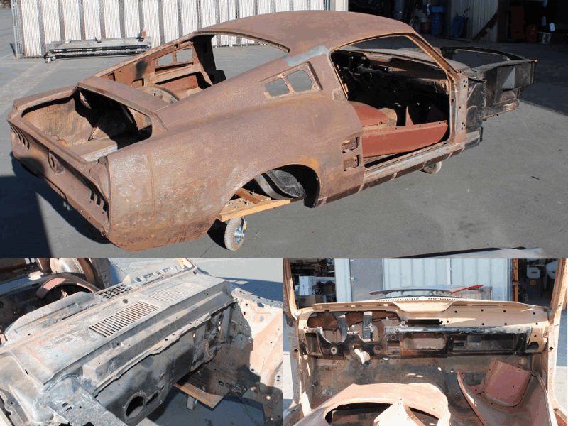 1967 ford mustang fastback before restoration metalworks speed shop oregon
