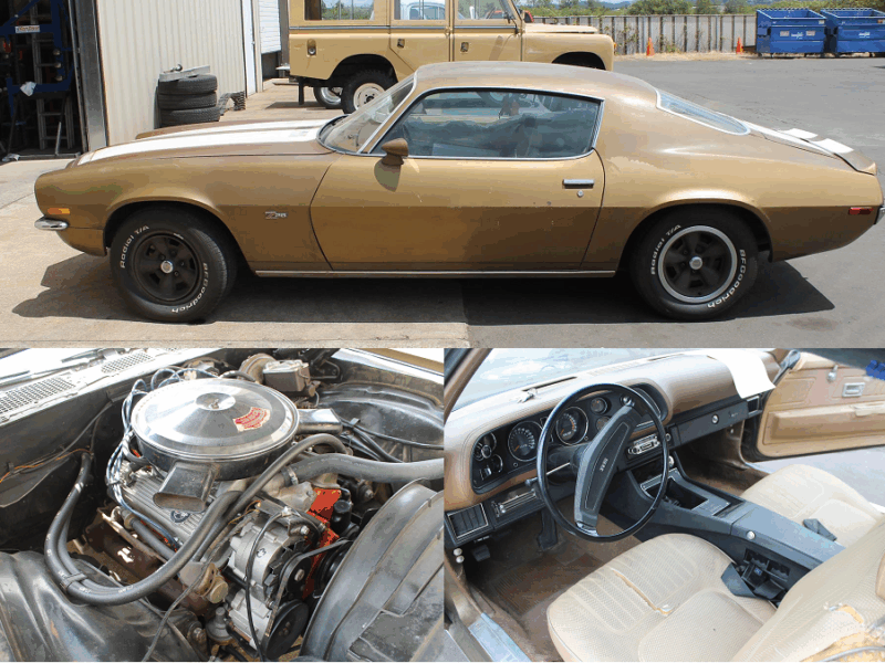 1970 chevy camaro z28 before restoration metalworks eugene oregon