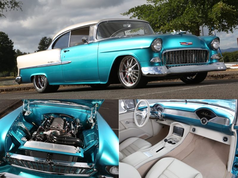 1955 chevy hardtop belair after restoration metalworks speedshop oregon