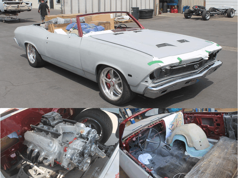 1968 Chevelle convertible before restoration metalworks speedshop oregon