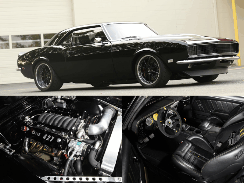 1968 chevy camaro protouring black after restoration metalworks speedshop oregon