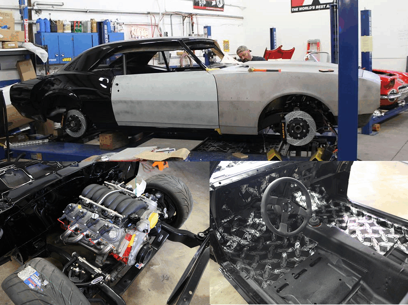 1968 chevy camaro protouring black before restoration metalworks speedshop oregon