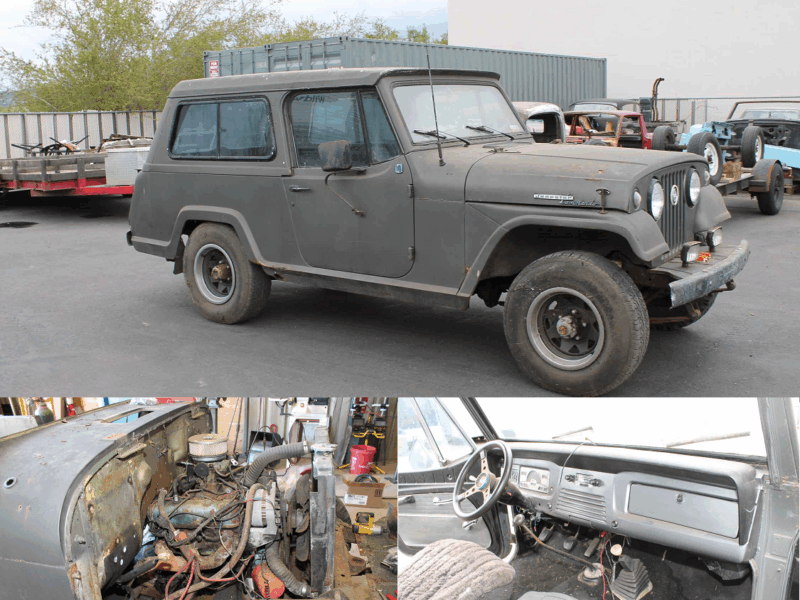 1969 willys jeepster before restoration metalworks speedshop orego