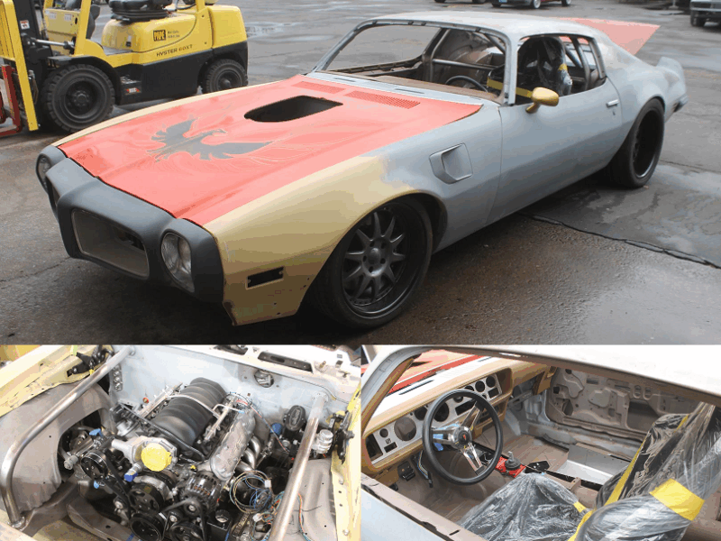 1971 pontiac trans am protouring before restoration metalworks speedshop eugene oregon