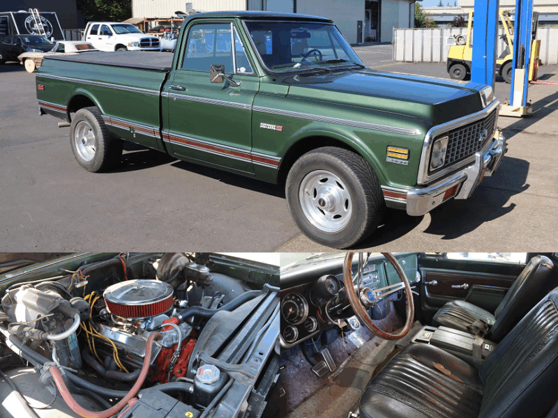 1972 chevy truck art morrison chassis before restoration metalworks speedshop oregon
