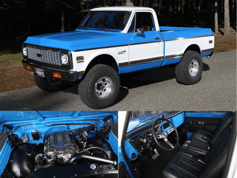 1972 chevy truck rs4 chassis after restoration metalworks speedshop