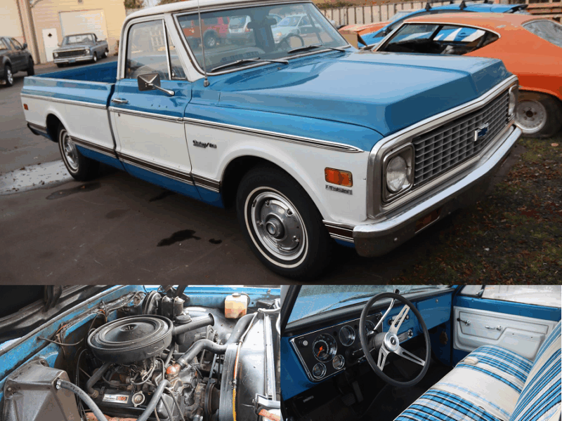 1972 chevy truck rs4 chassis before restoration metalworks speedshop